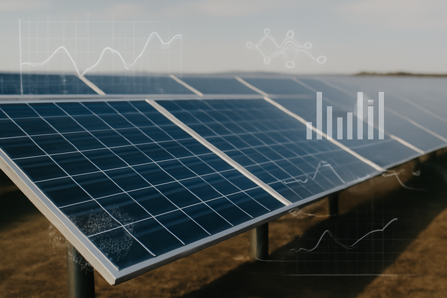 Panneaux solaires intelligents intégrant l'intelligence artificielle pour prédiction et optimisation en exploitation.