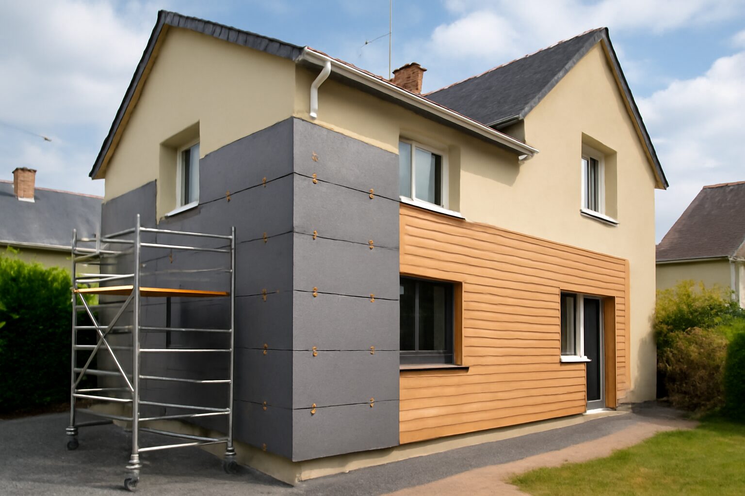 optimisez le confort et les économies d'énergie de votre maison à angers grâce à notre expertise en isolation thermique extérieure. un choix efficace pour une performance énergétique durable.